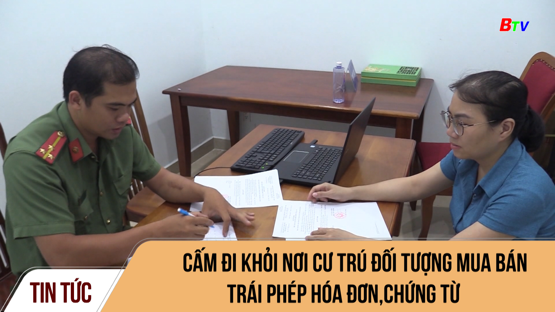 Cấm đi khỏi nơi cư trú đối tượng mua bán trái phép hóa đơn, chứng từ	