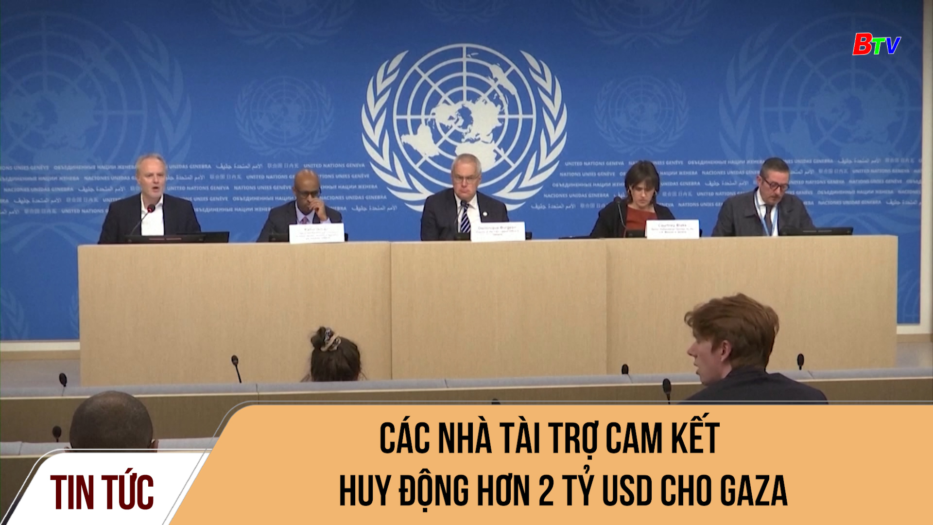 Các nhà tài trợ cam kết huy động hơn 2 tỷ USD cho Gaza	