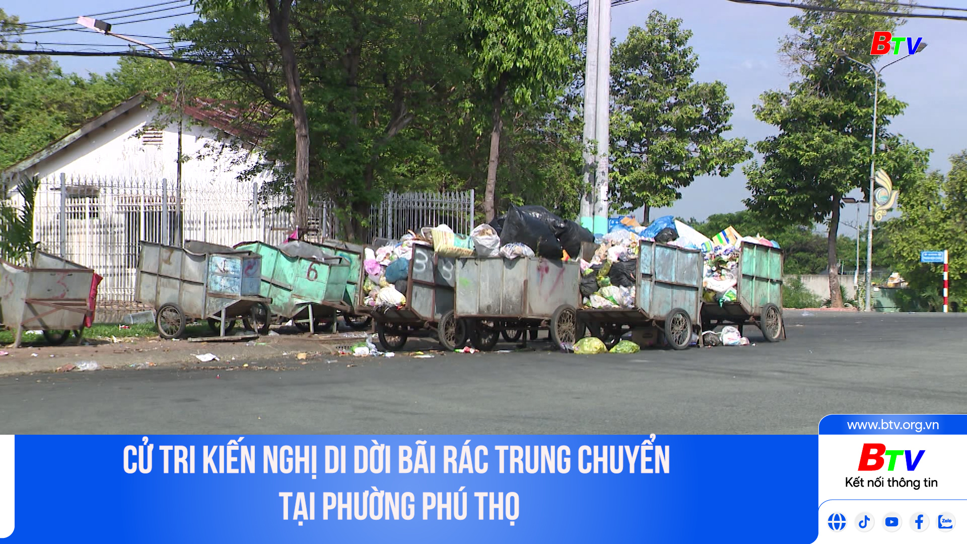 Cử tri kiến nghị di dời bãi rác trung chuyển tại phường Phú Thọ