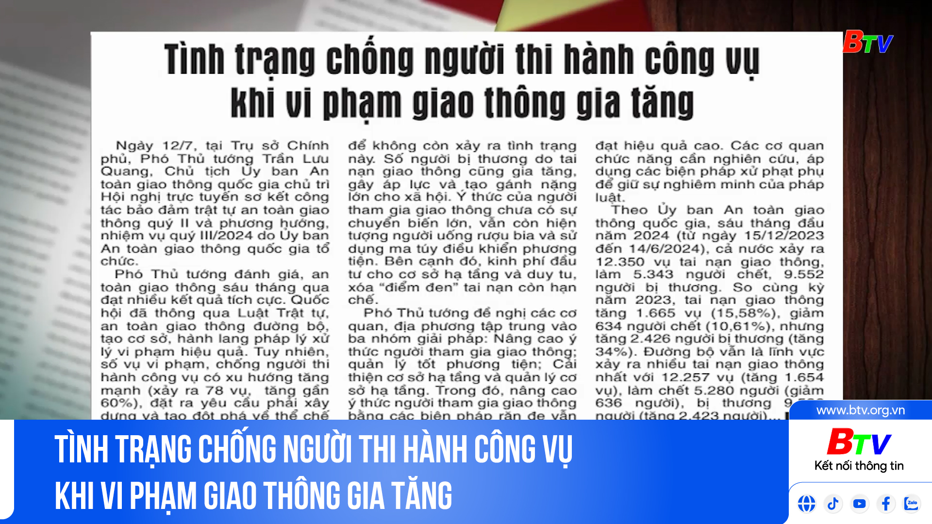 Tình trạng chống người thi hành công vụ khi vi phạm giao thông gia tăng