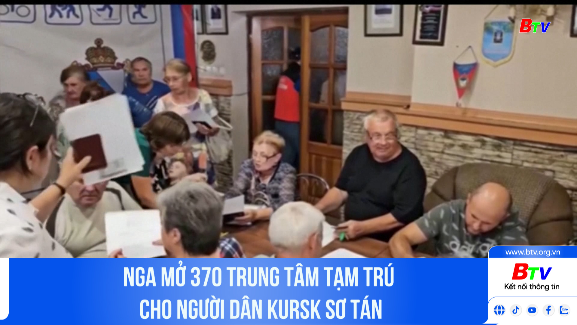 Nga mở 370 trung tâm tạm trú cho người dân Kursk sơ tán	