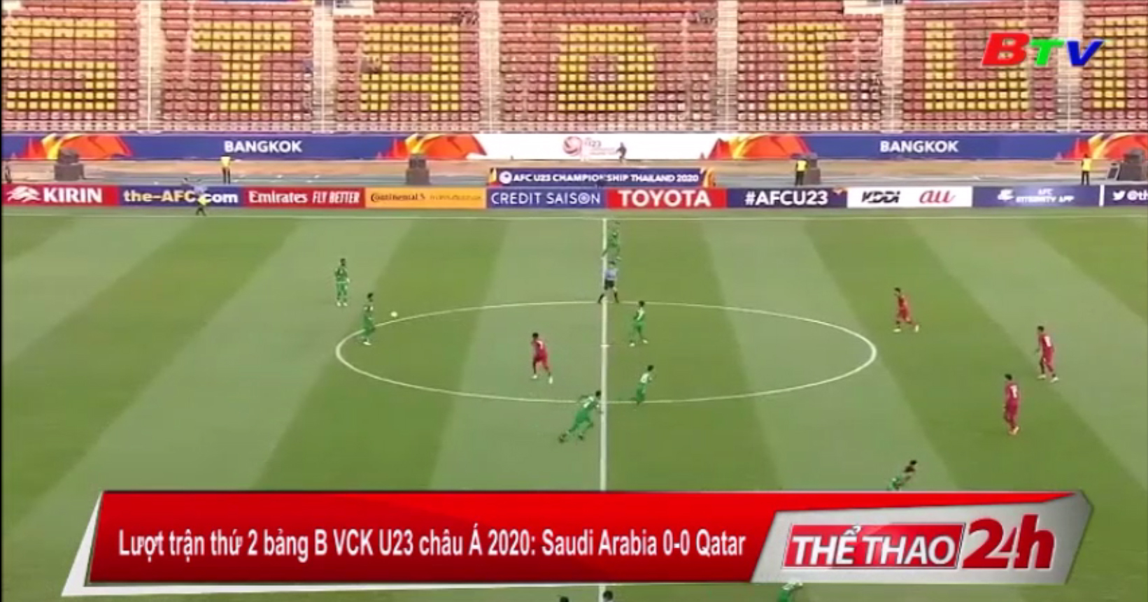 Lượt trận thứ 2 bảng B VCK U23 châu Á 2020 – Saudi Arabia 0-0 Qatar