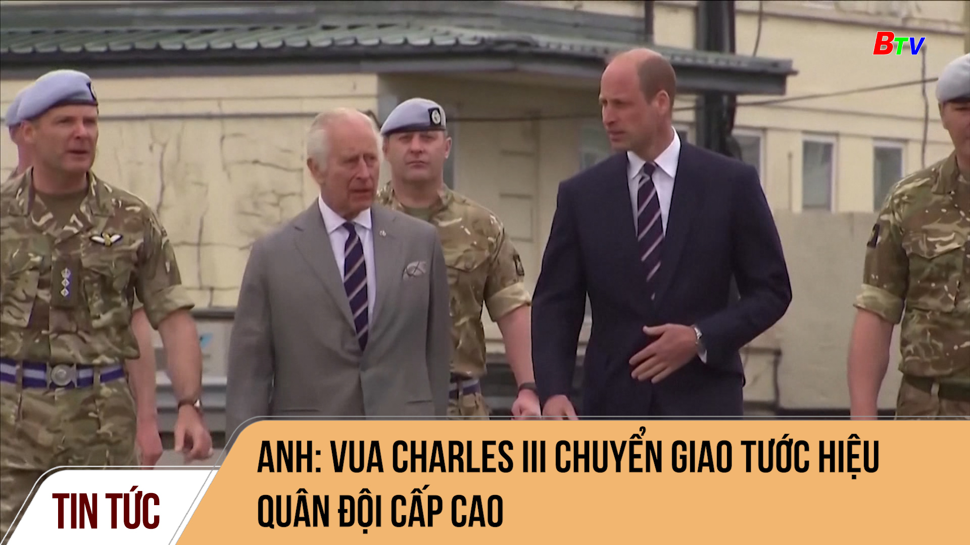  Anh: Vua Charles III chuyển giao tước hiệu quân đội cấp cao