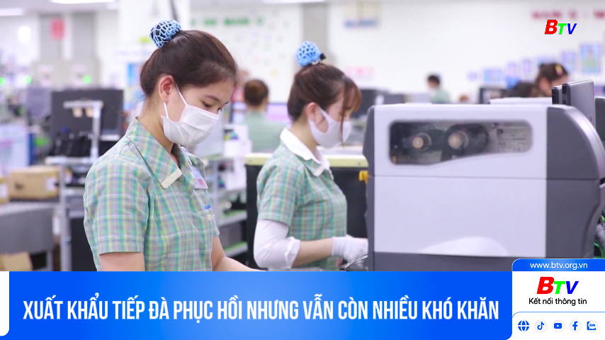 Xuất khẩu tiếp đà phục hồi nhưng vẫn còn nhiều khó khăn