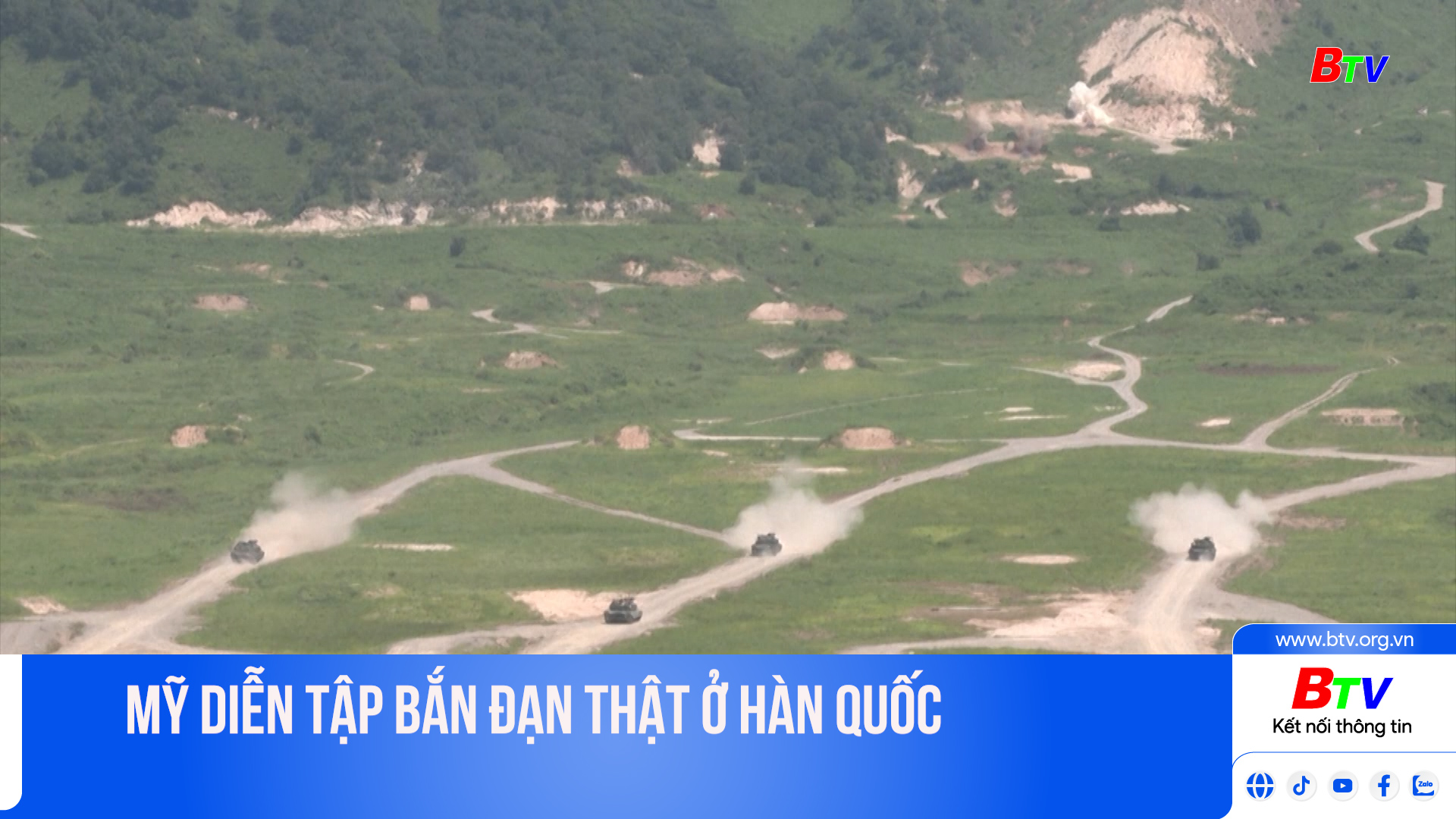 Mỹ diễn tập bắn đạn thật ở Hàn Quốc