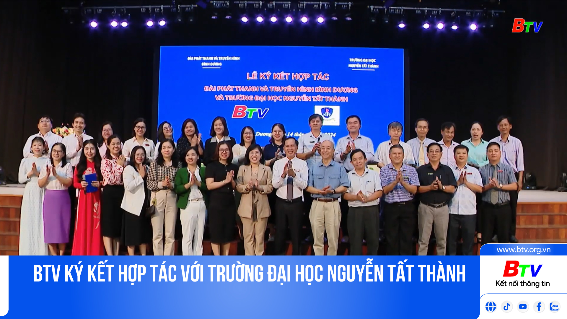 BTV ký kết hợp tác với Trường Đại học Nguyễn Tất Thành