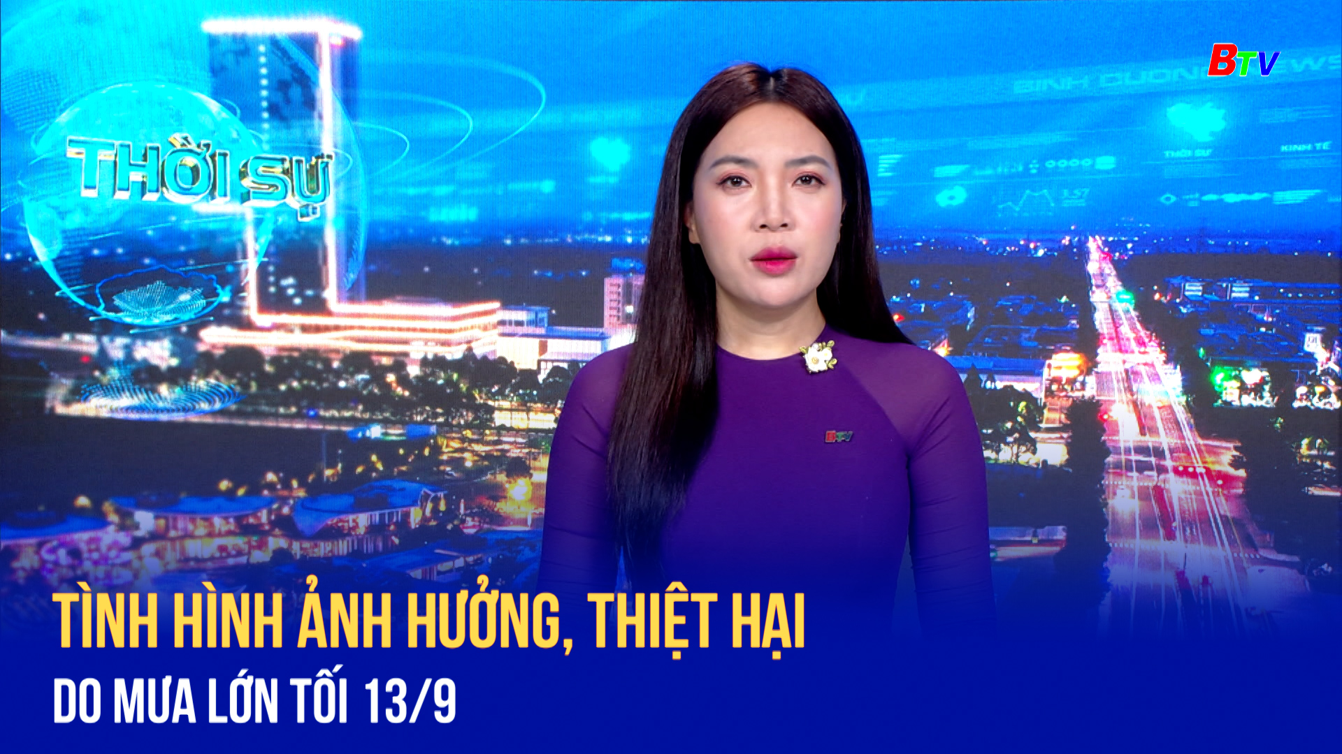 Tình hình ảnh hưởng, thiệt hại do mưa lớn tối 13-9