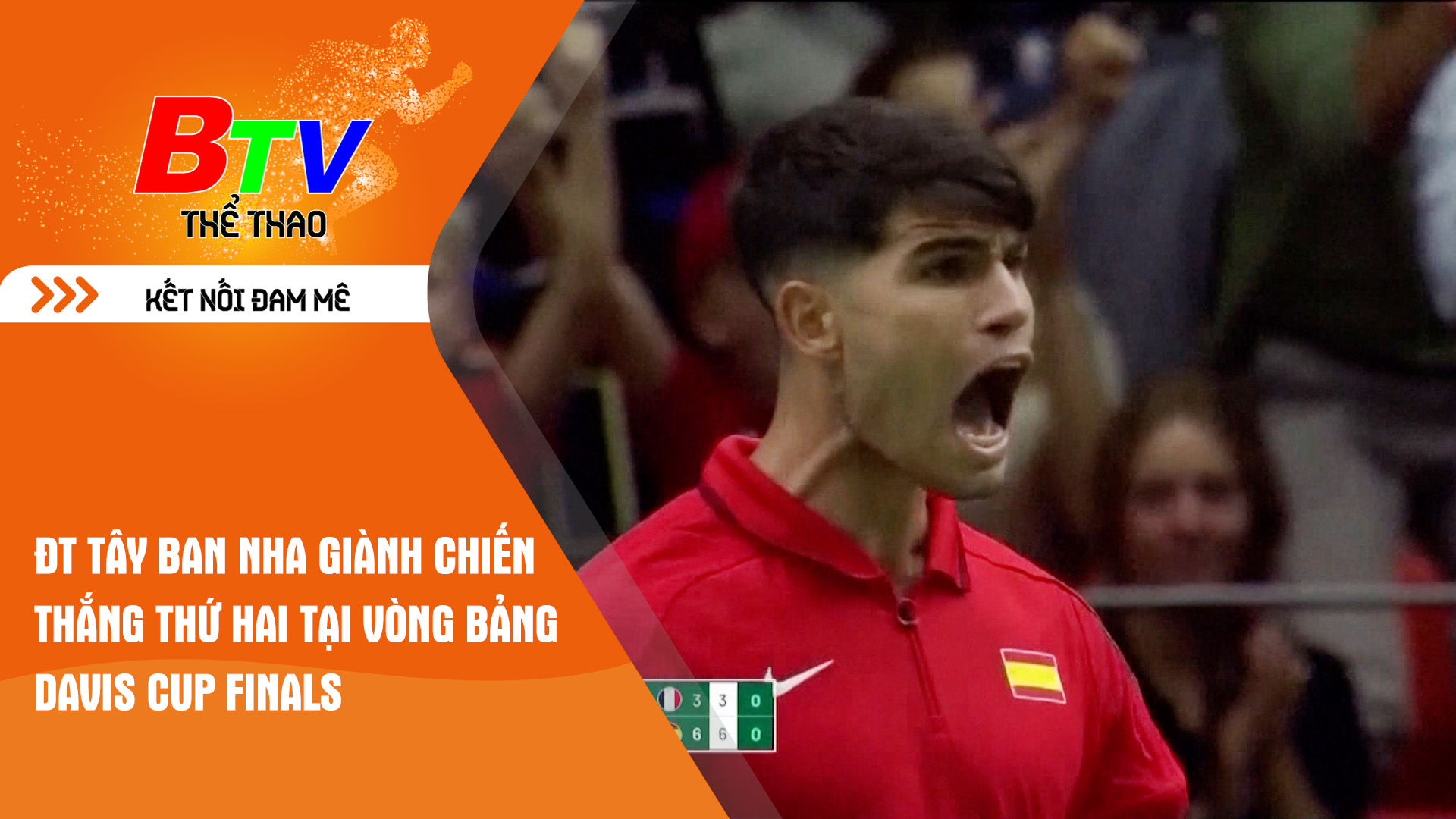 ĐT Tây Ban Nha giành chiến thắng thứ hai tại vòng bảng Davis Cup Finals | Tin Thể thao 24h