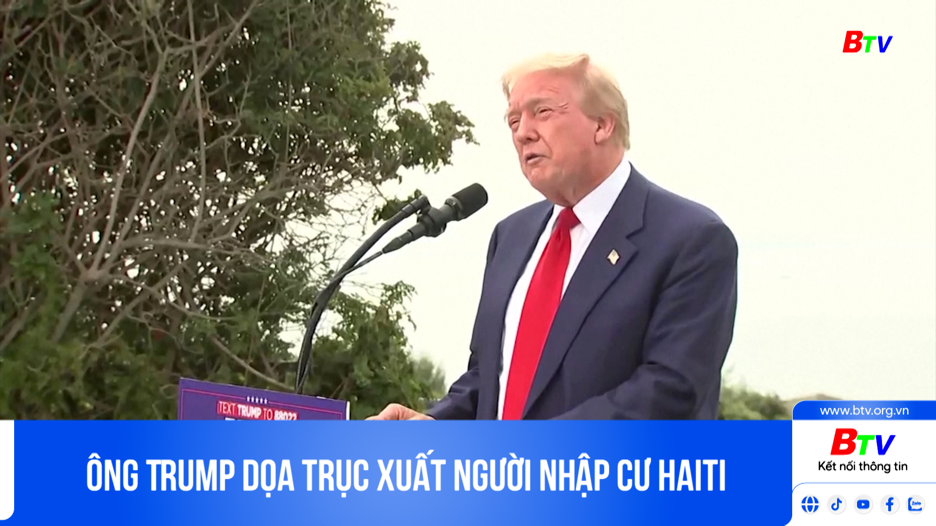 Ông Trump dọa trục xuất người nhập cư Haiti