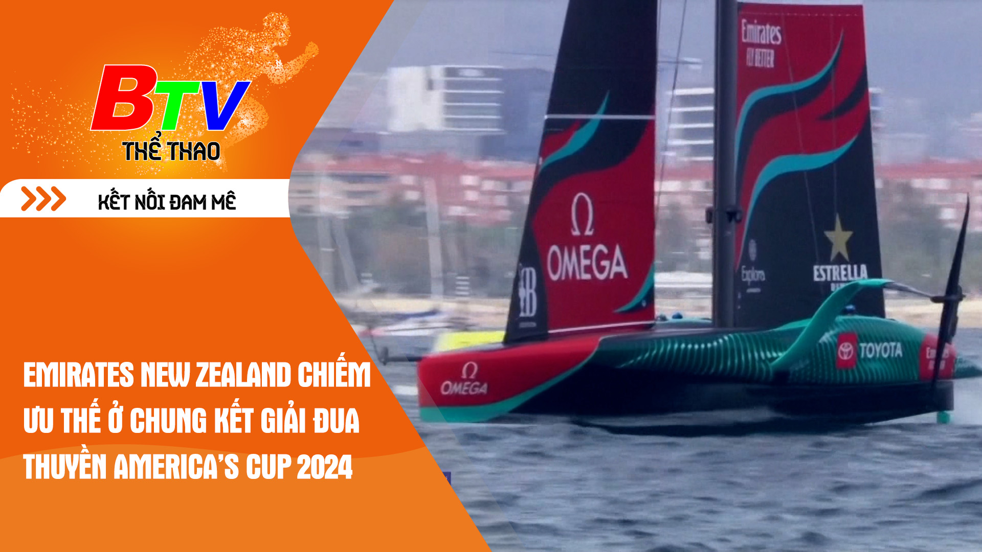 Emirates New Zealand chiếm ưu thế ở chung kết Giải đua thuyền America’s Cup 2024 | Tin Thể thao 24h	