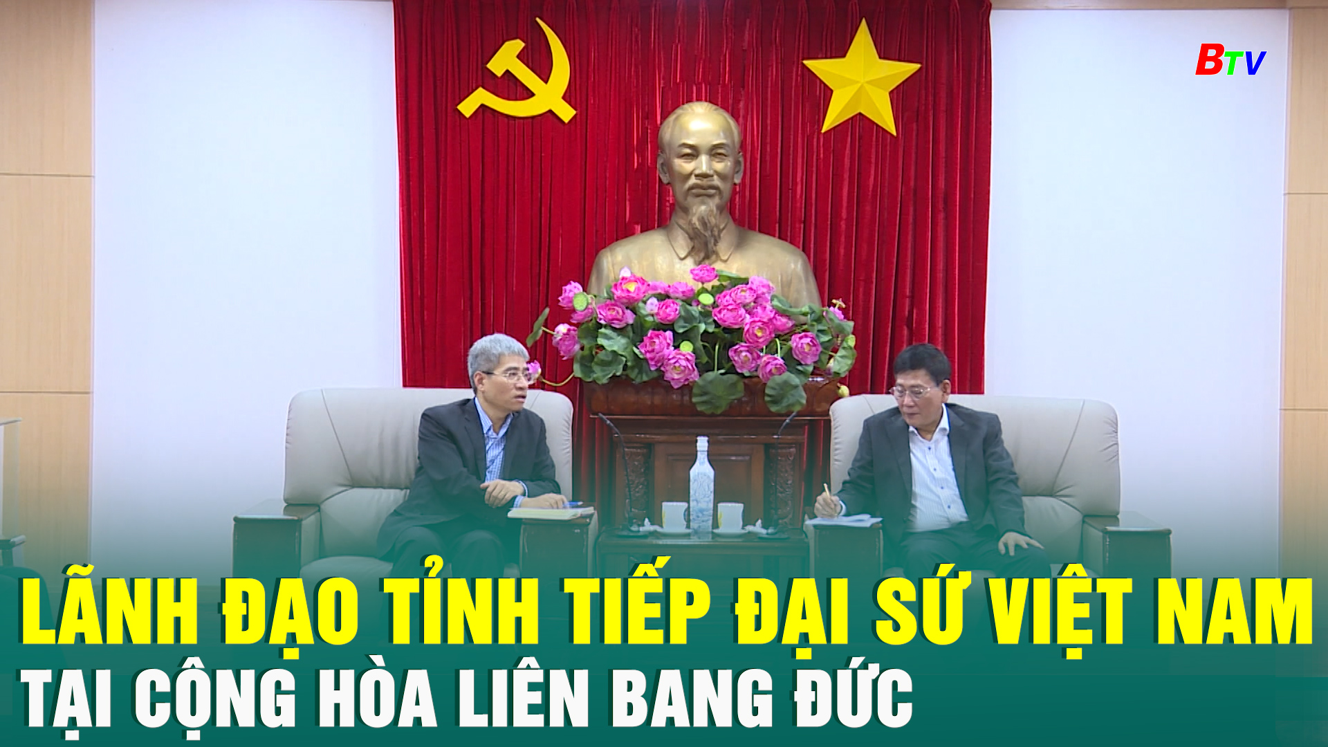 Lãnh đạo Tỉnh tiếp đại sứ Việt Nam tại Cộng hòa Liên bang Đức