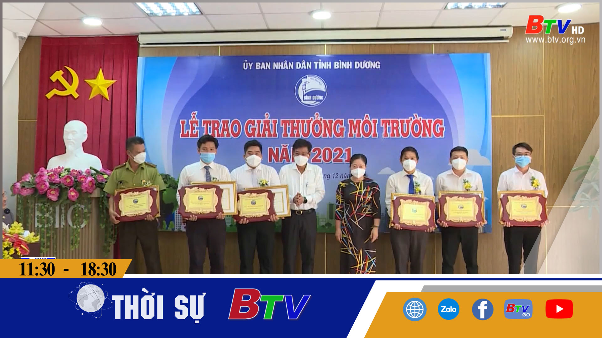 Trao tặng Giải thưởng Môi trường tỉnh Bình Dương năm 2021