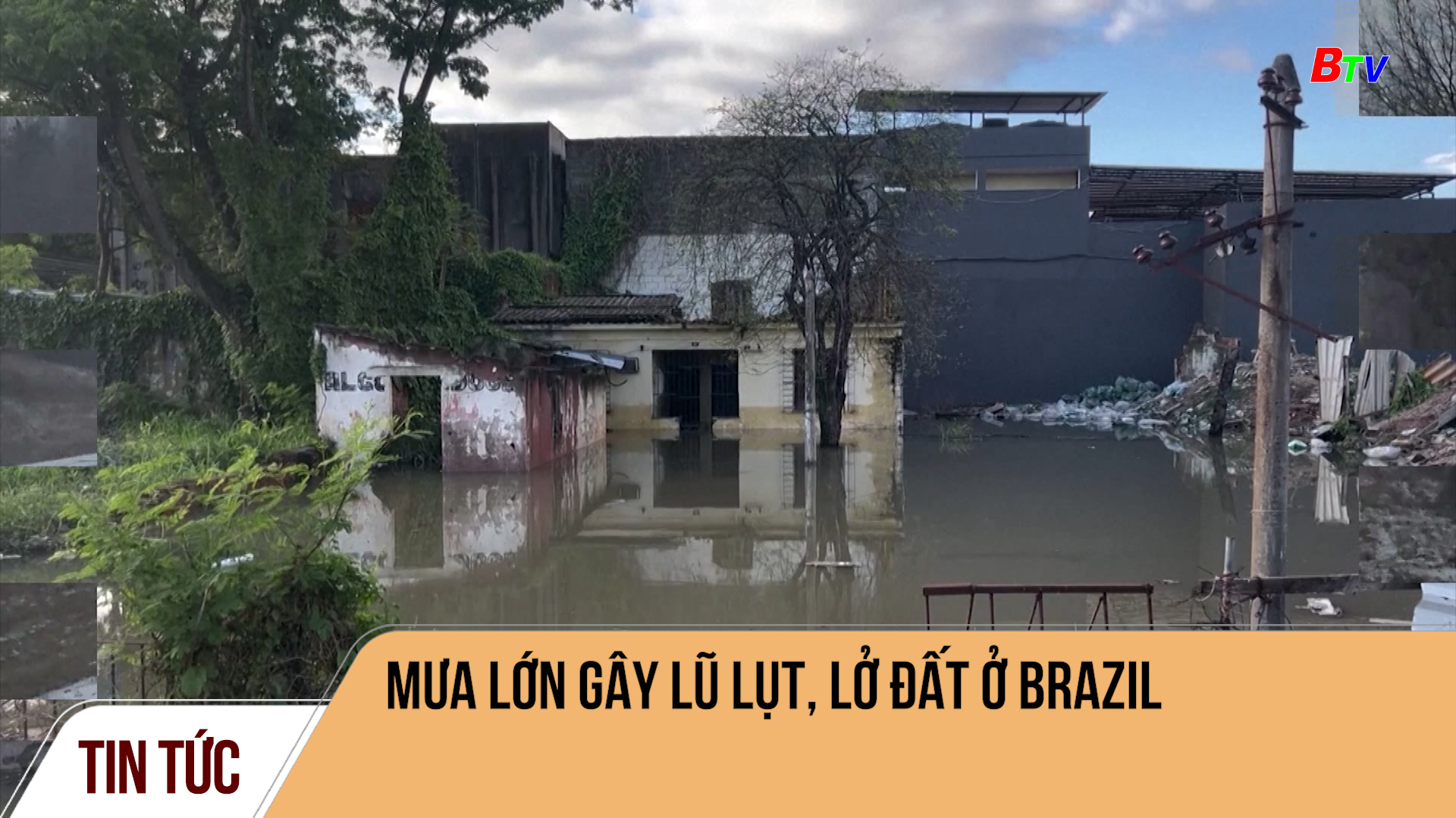 	Mưa lớn gây lũ lụt, lở đất ở Brazil