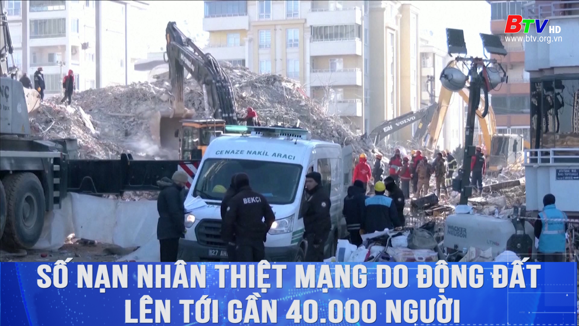 	Số nạn nhân thiệt mạng do động đất lên tới gần 40.000 người