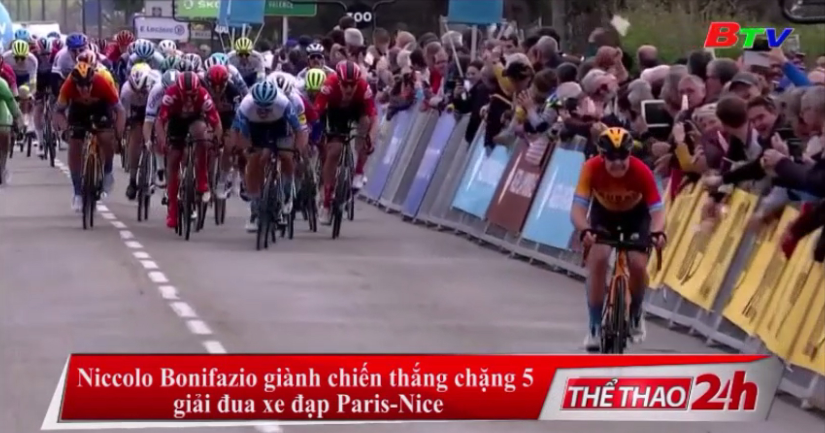 Niccolo Bonifazio giành chiến thắng chặng 5 Giải đua xe đạp Paris-Nice