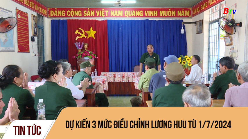 Dự kiến 3 mức điều chỉnh lương hưu từ 1/7/2024