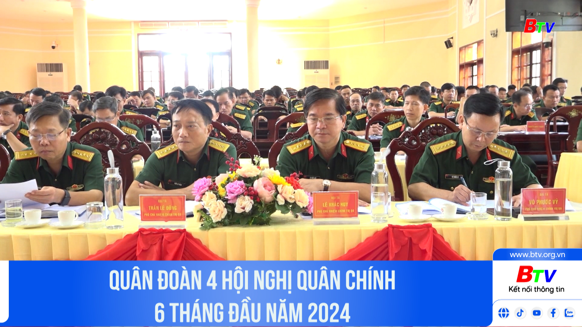 Quân đoàn 4 hội nghị quân chính 6 tháng đầu năm 2024