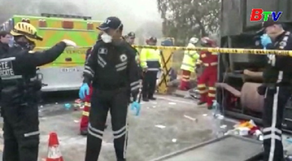 Tai nạn xe buýt nghiêm trọng ở Ecuador, 43 người thương vong