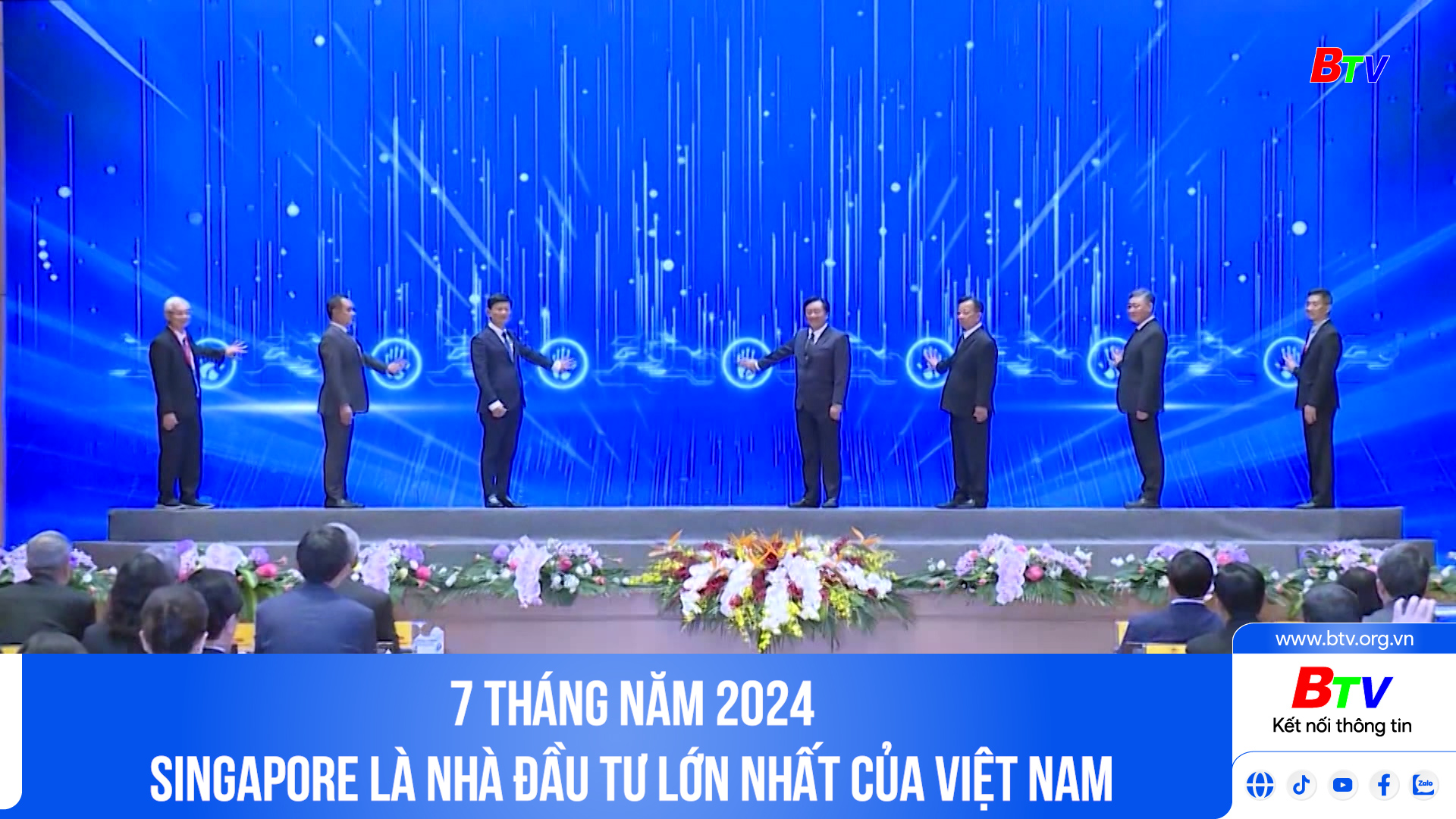 7 tháng năm 2024 Singapore là nhà đầu tư lớn nhất của Việt Nam