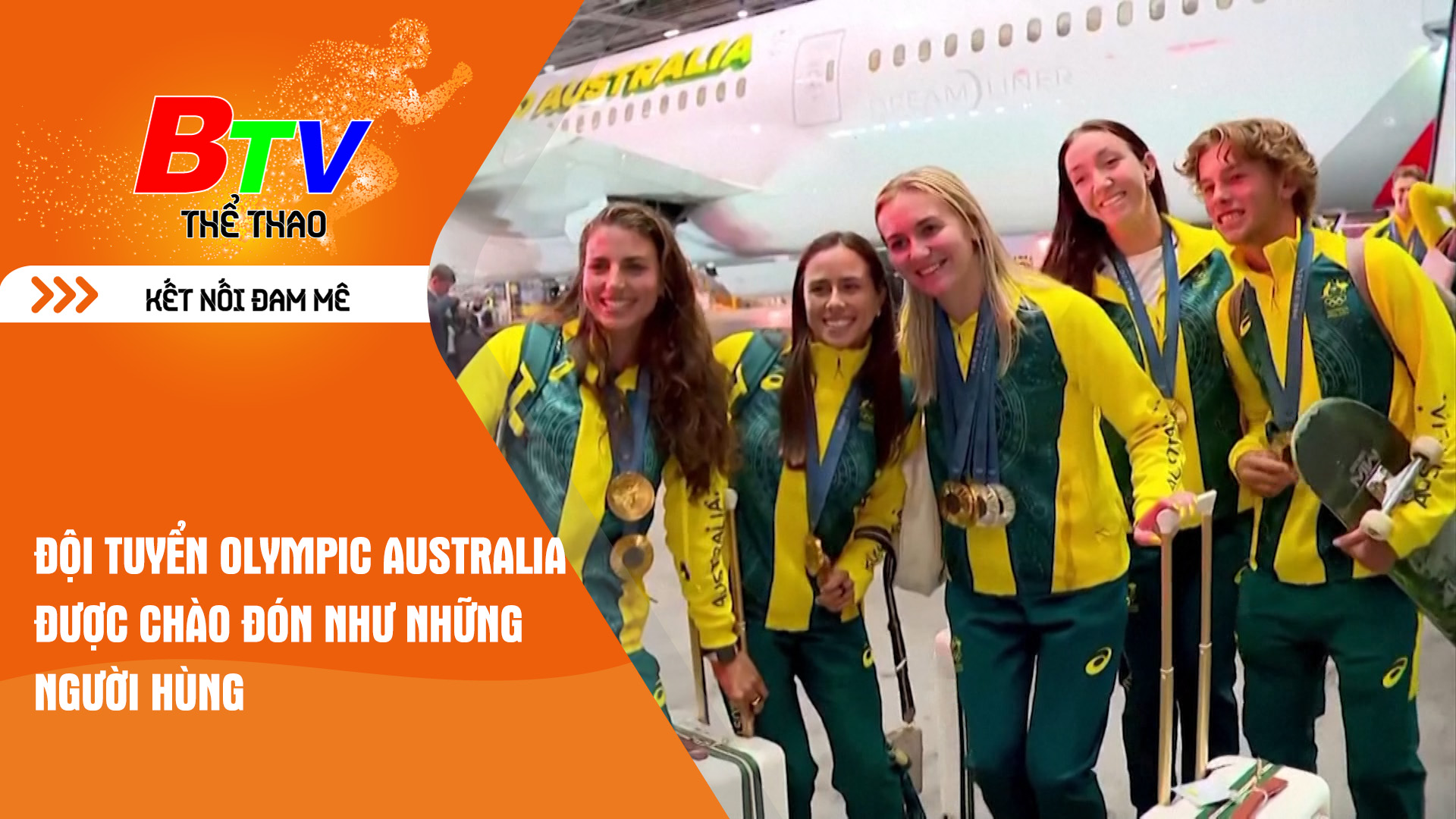 Đội tuyển Olympic Australia được chào đón như những người hùng | Tin Thể thao 24h	