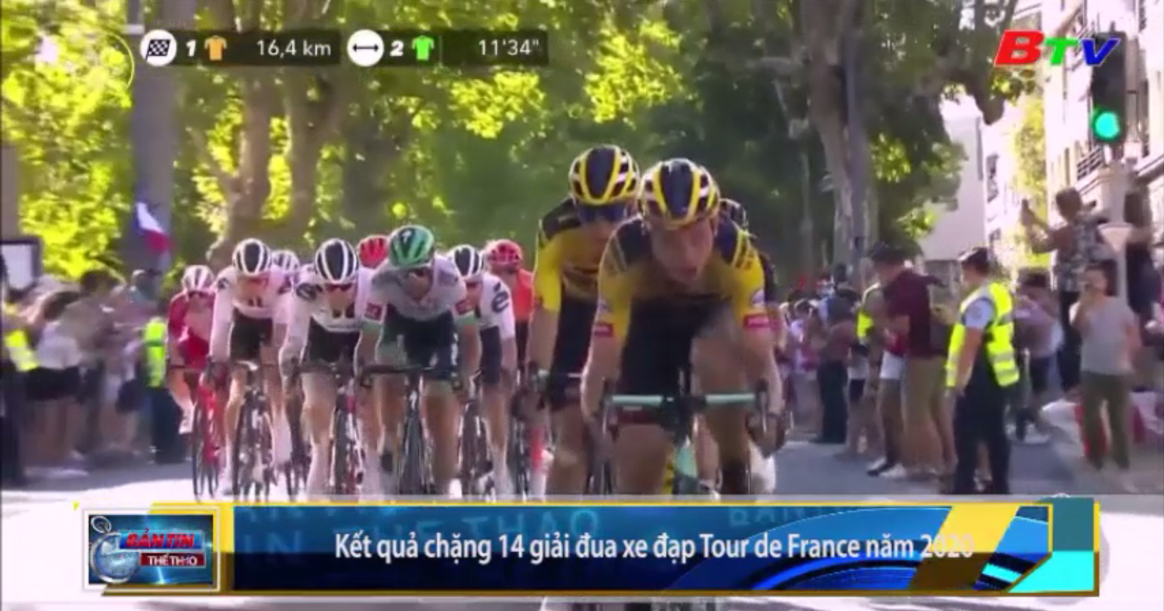 Kết quả Chặng 14 Giải đua xe đạp Tour de France năm 2020