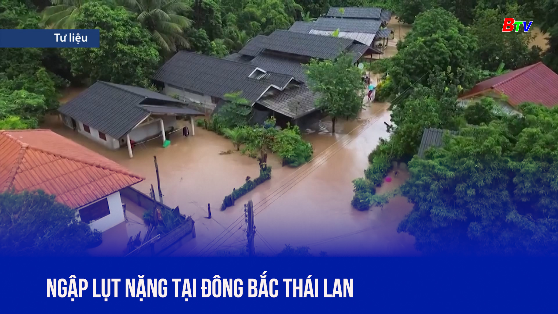 Ngập lụt nặng tại đông bắc Thái Lan