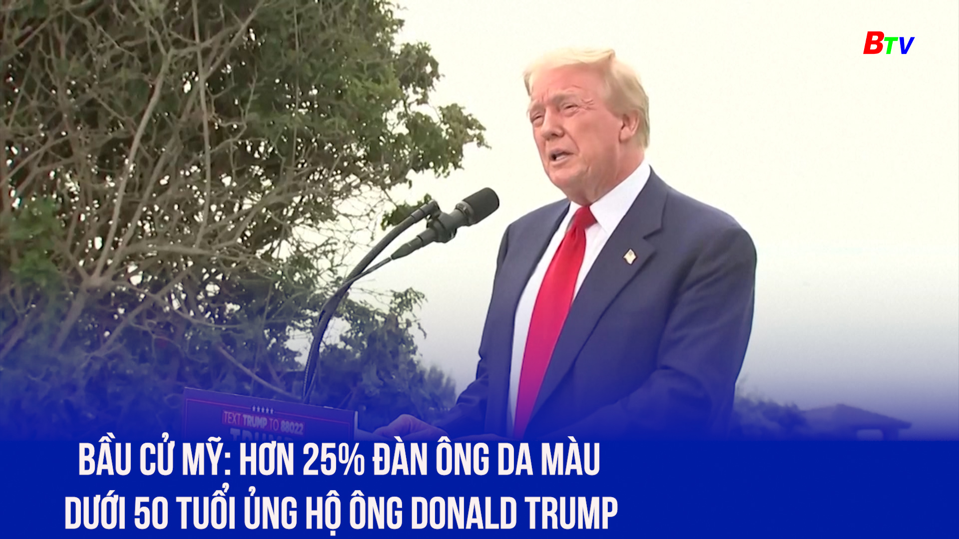 Bầu cử Mỹ: Hơn 25% đàn ông da màu dưới 50 tuổi ủng hộ ông Donald Trump