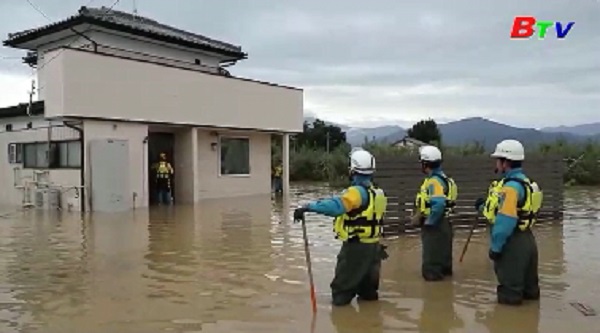 Số người thiệt mạng do siêu bão Hagibis tại Nhật Bản tăng mạnh