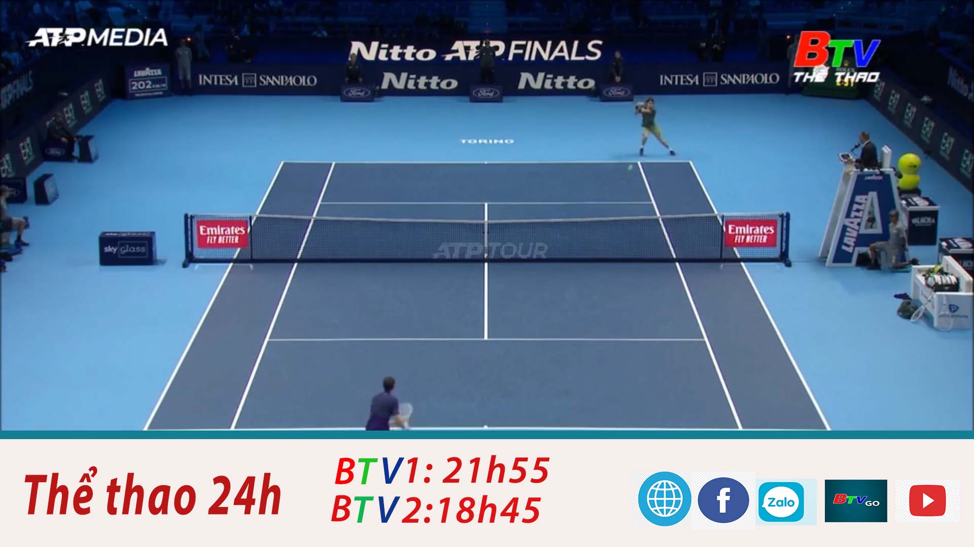 	Bảng đỏ ATP Finals 2022 – Andrey Rublev chiến thắng cùng thông điệp Hòa Bình