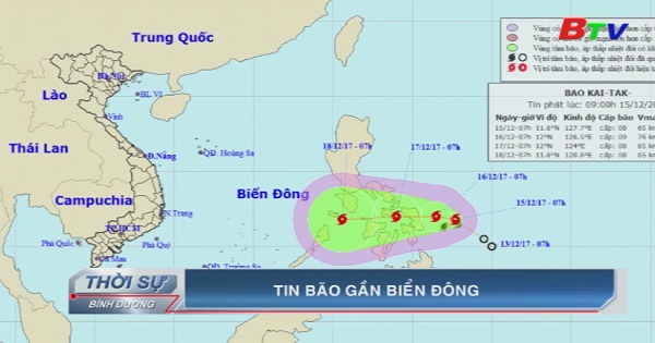 Tin bão gần bờ