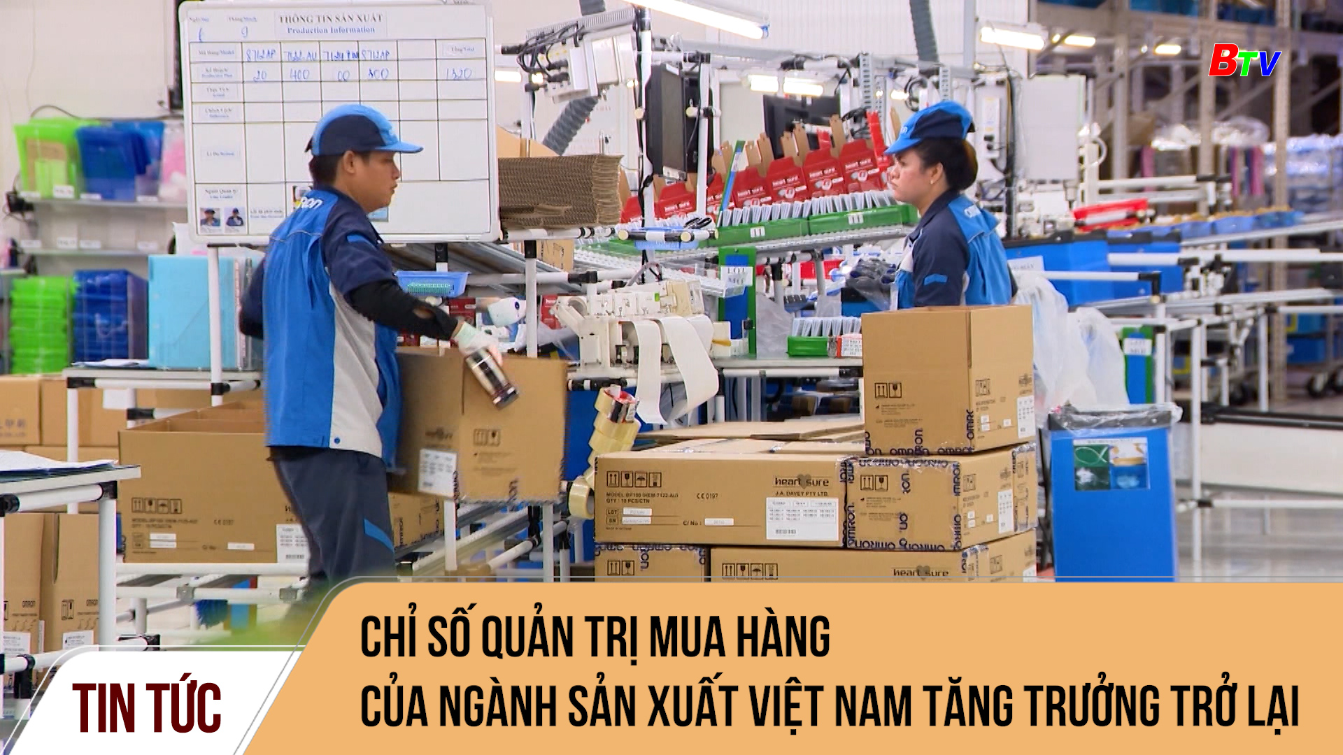 Chỉ số quản trị mua hàng của ngành sản xuất Việt Nam tăng trưởng trở lại