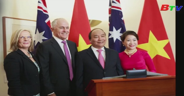 Lễ đón chính thức thủ tướng Nguyễn Xuân Phúc thăm Australia