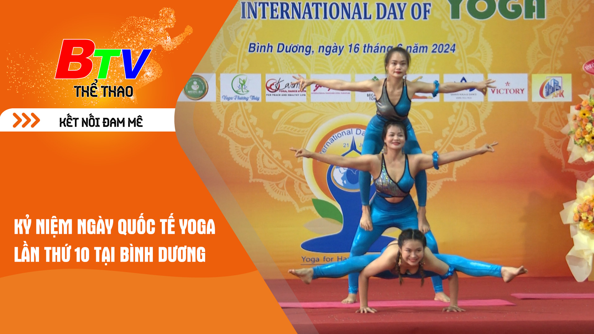 Kỷ niệm Ngày quốc tế Yoga lần thứ 10 tại Bình Dương | Tin Thể thao 24h	