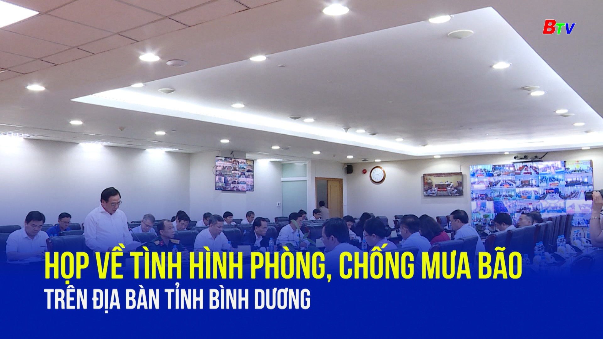 Họp về tình hình phòng, chống mưa bão trên địa bàn tỉnh Bình Dương