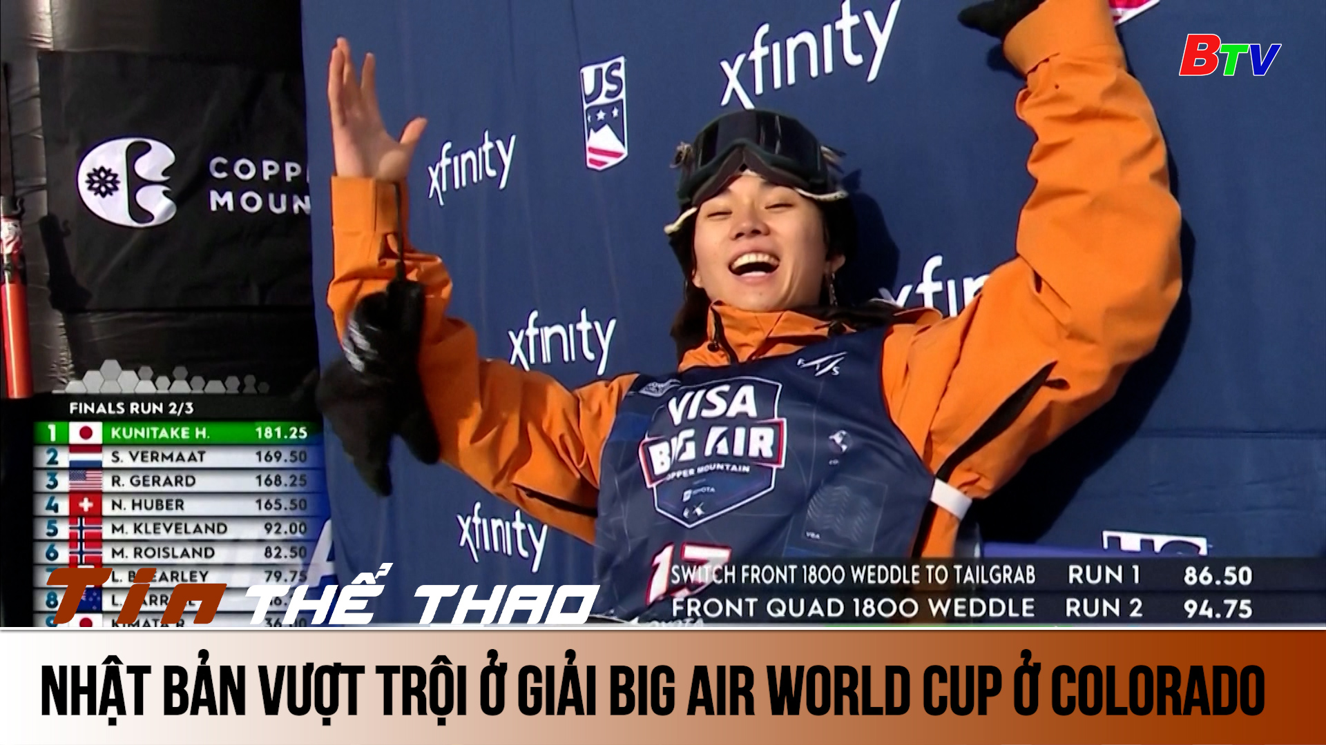 Nhật Bản vượt trội ở giải Big Air World Cup ở Colorado | Tin Thể thao 24h	