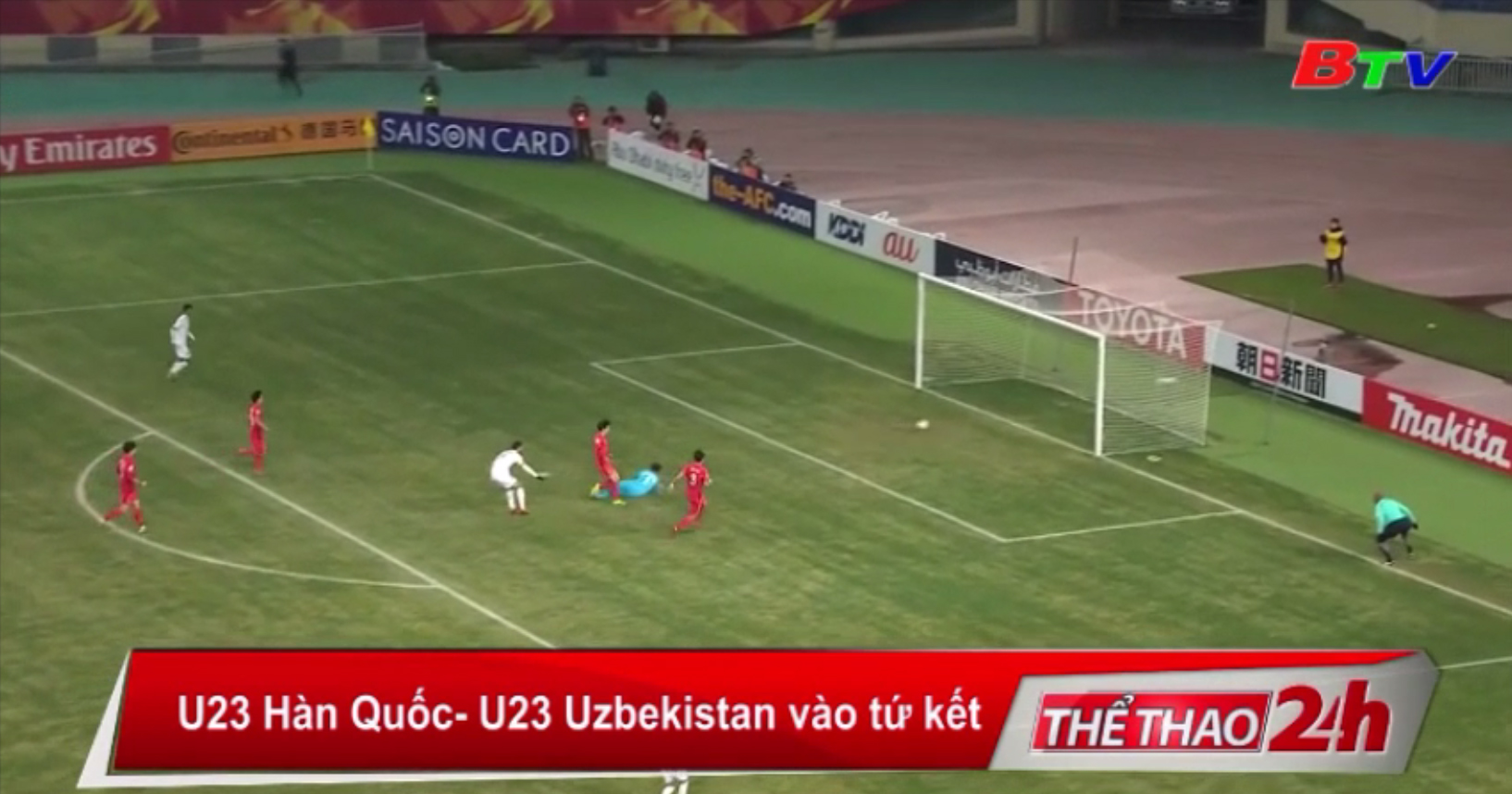 U23 Hàn Quốc - U23 Uzbekistan vào tứ kết