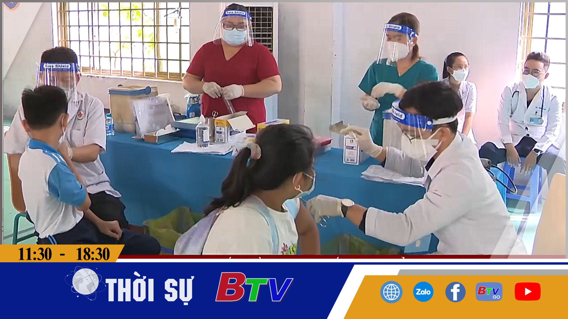 Thuận An tiêm vaccine ngừa Covid-19 cho học sinh lớp 6