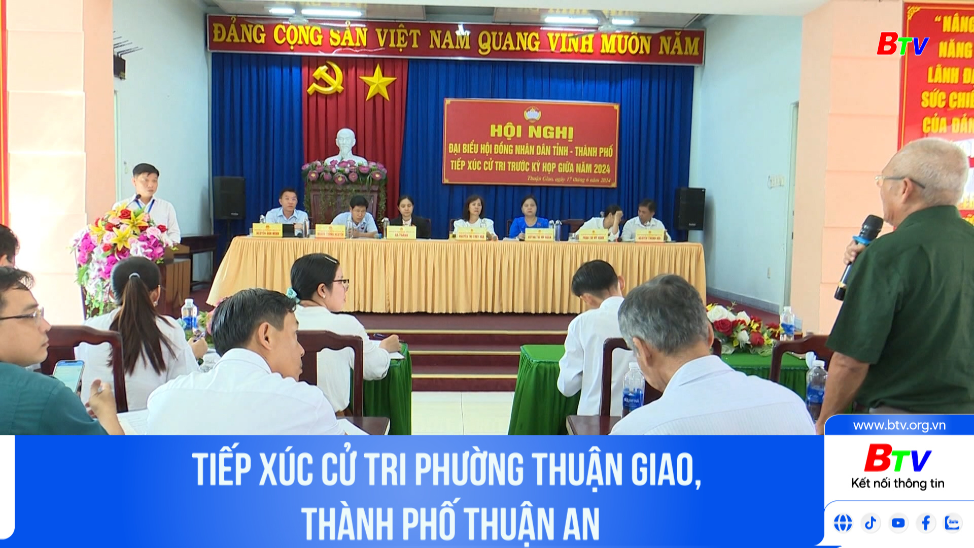 Tiếp xúc cử tri phường Thuận Giao, thành phố Thuận An	