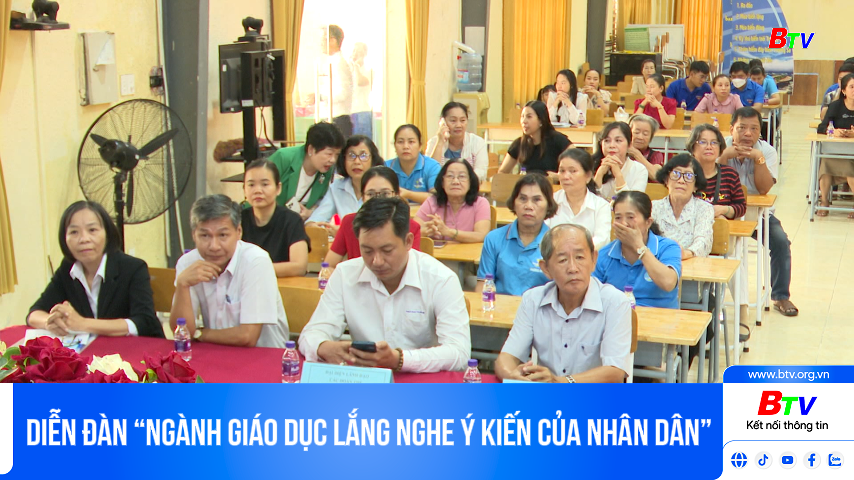 Diễn đàn “Ngành Giáo dục lắng nghe ý kiến của Nhân dân”