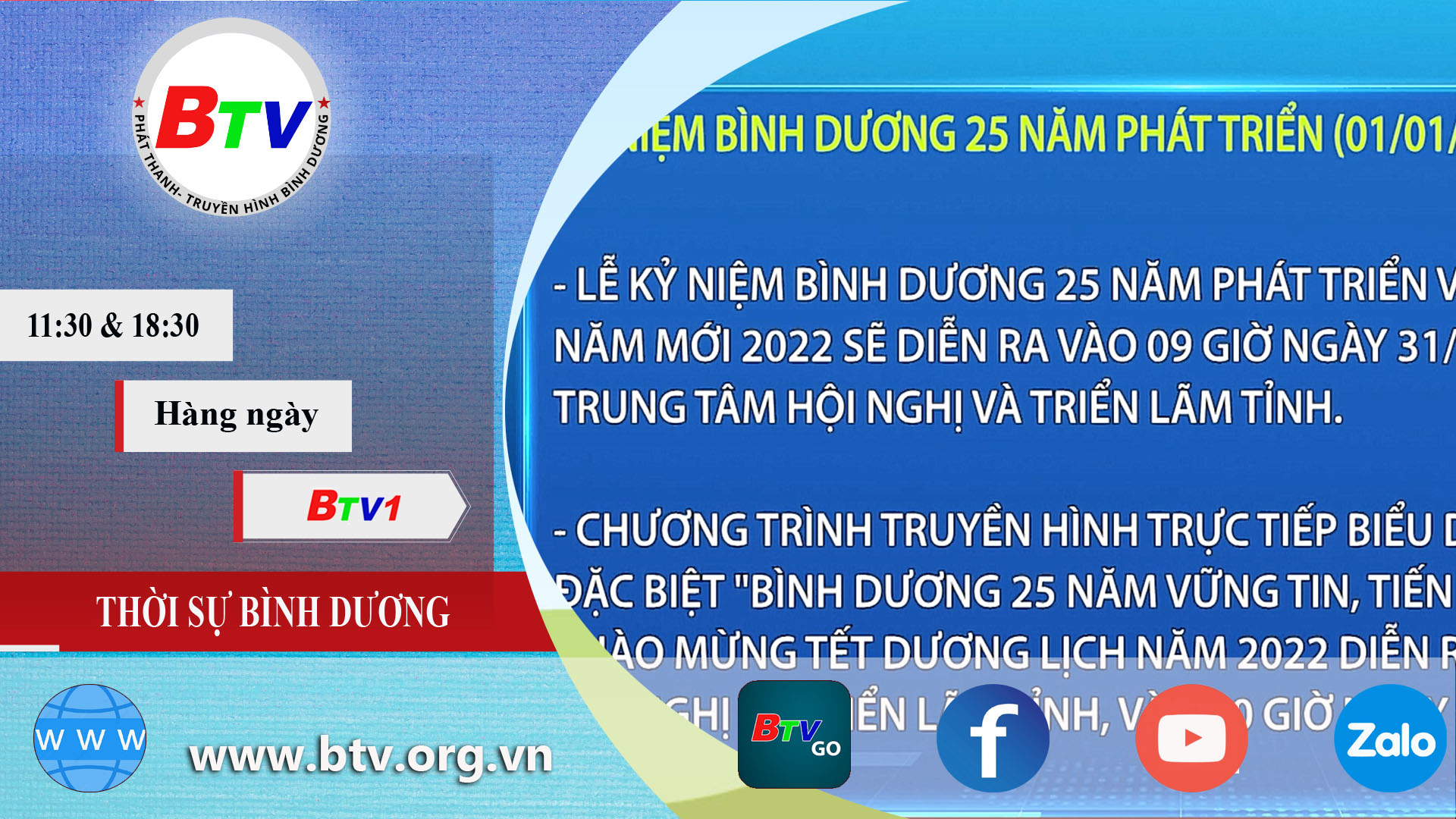 Kỷ niệm Bình Dương 25 năm phát triển (01/01/1997 - 01/01/2022)