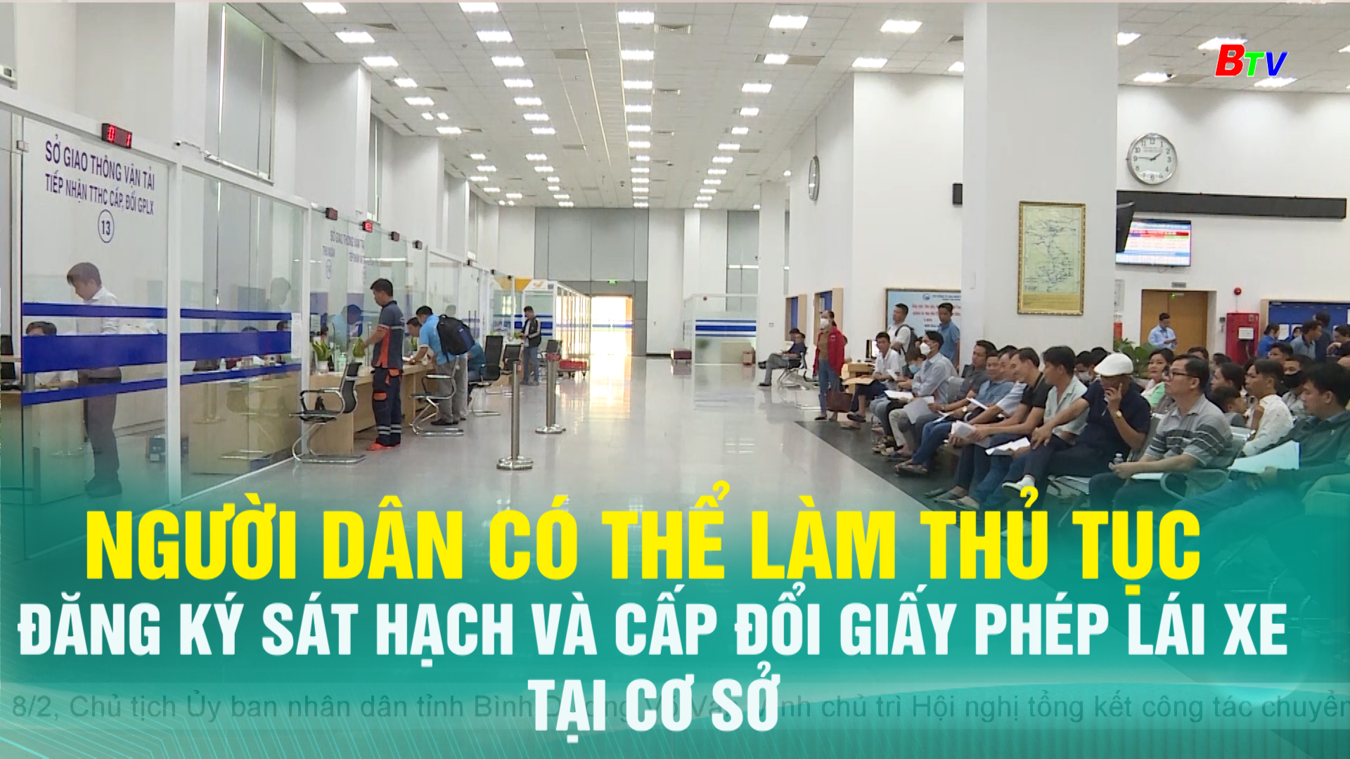 Người dân có thể làm thủ tục đăng ký sát hạch và cấp đổi giấy phép lái xe tại cơ sở