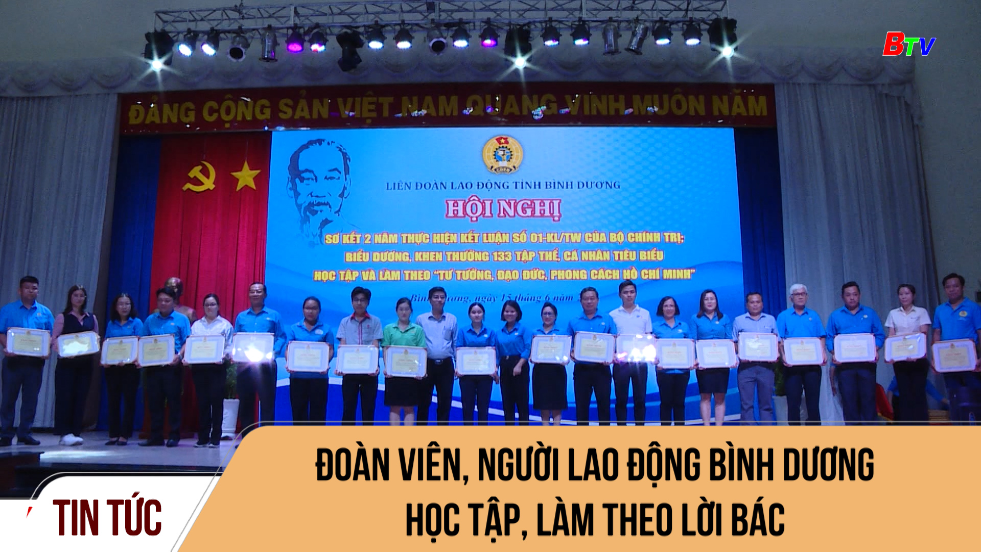 Đoàn viên, người lao động Bình Dương học tập, làm theo lời Bác	