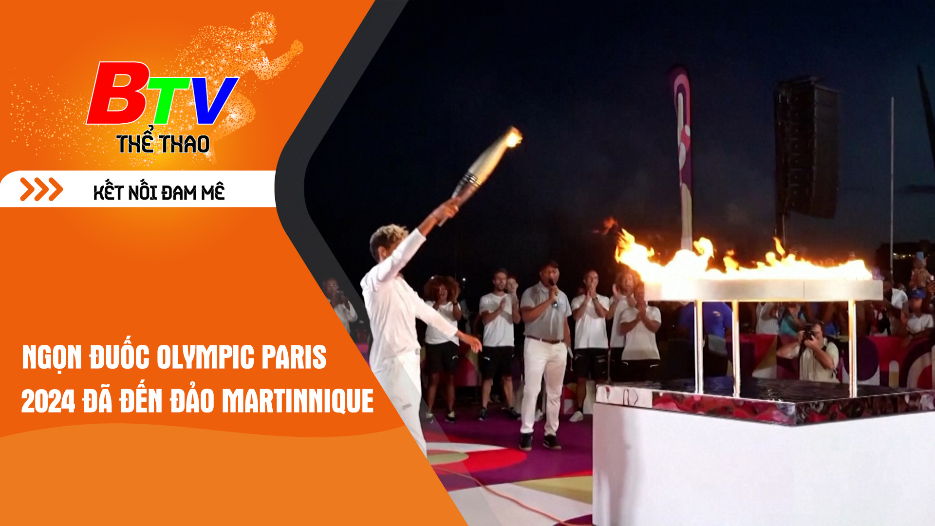 Ngọn đuốc Olympic Paris 2024 đã đến đảo Martinnique | Tin Thể thao 24h	