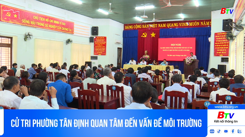 Cử tri phường Tân Định quan tâm đến vấn đề môi trường