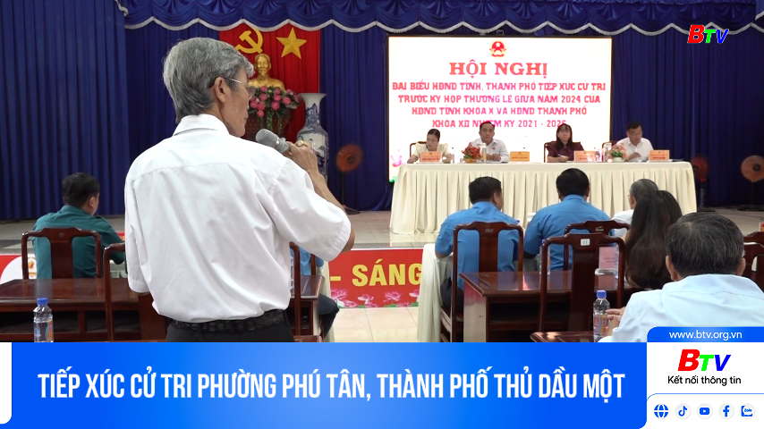 Tiếp xúc cử tri phường Phú Tân, thành phố Thủ Dầu Một