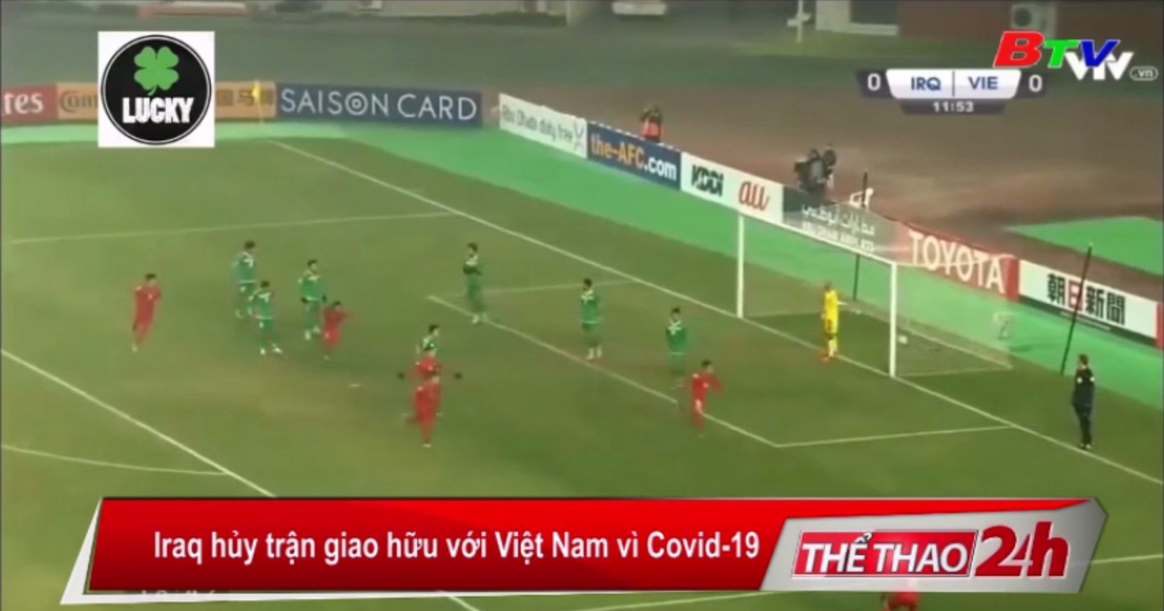 Iraq hủy trận giao hữu với Việt Nam vì Covid-19