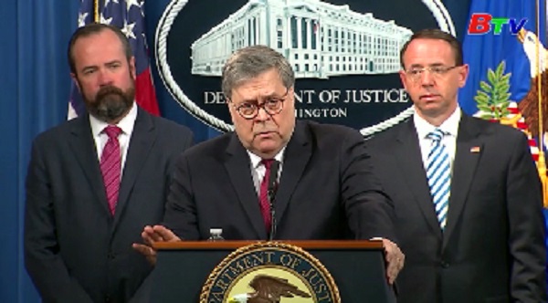 Bộ trưởng Tư pháp Mỹ họp báo công bố báo cáo Mueller