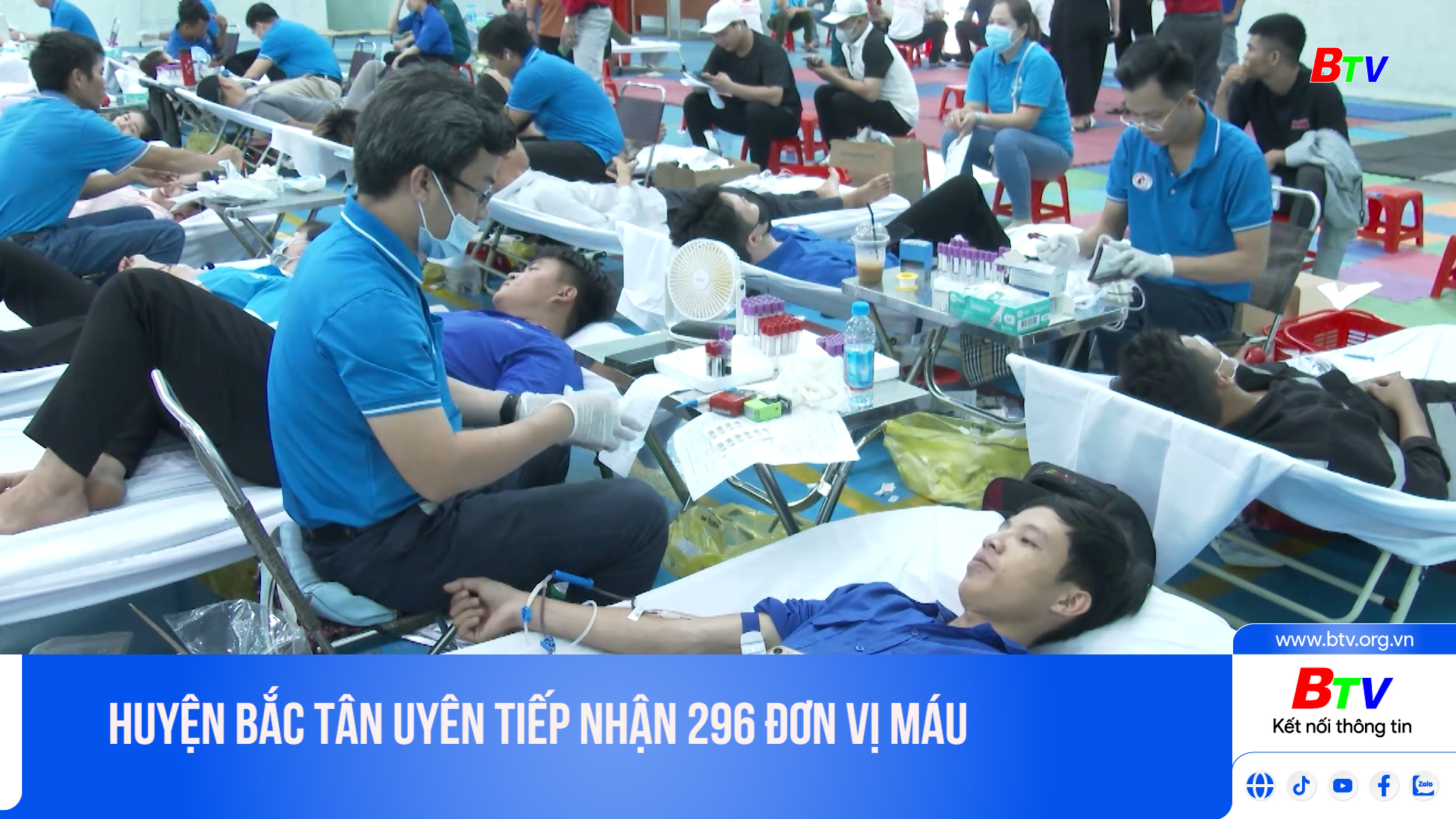 Huyện Bắc Tân Uyên tiếp nhận 296 đơn vị máu