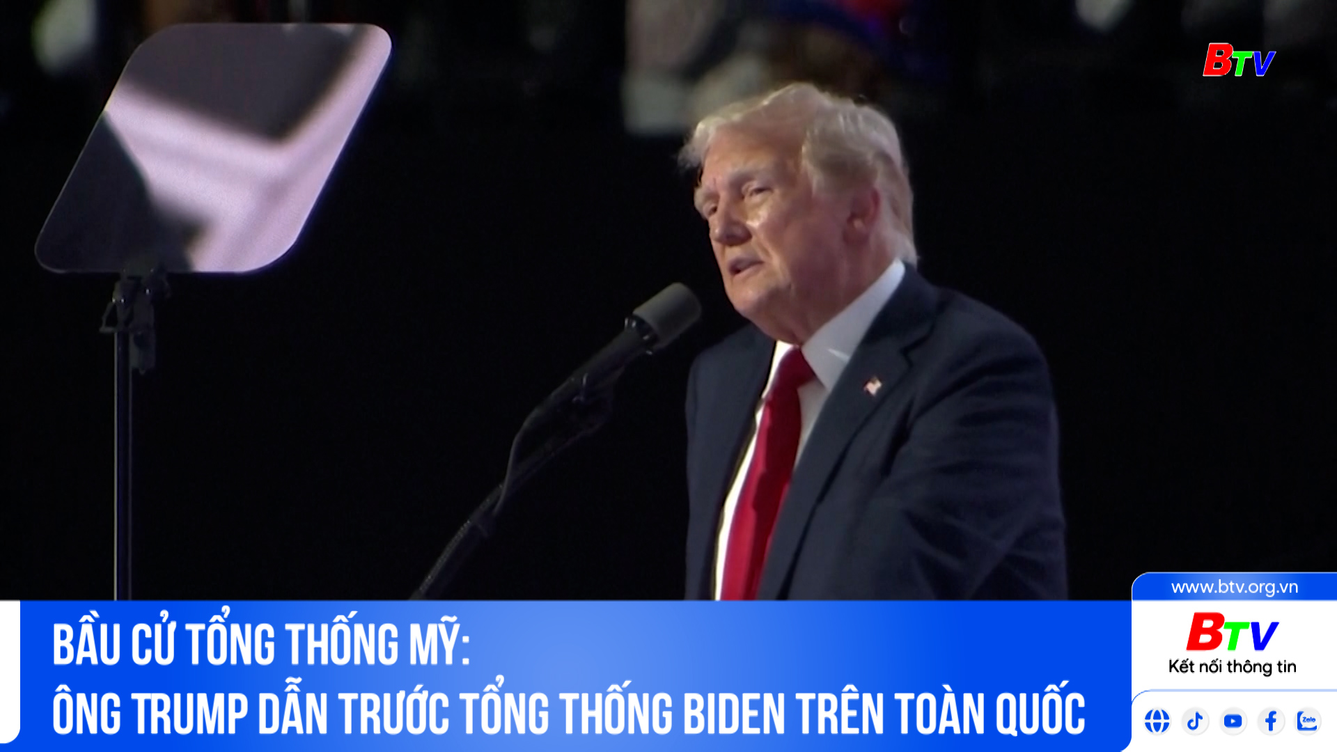 Bầu cử tổng thống Mỹ: ông Trump dẫn trước tổng thống Biden trên toàn quốc