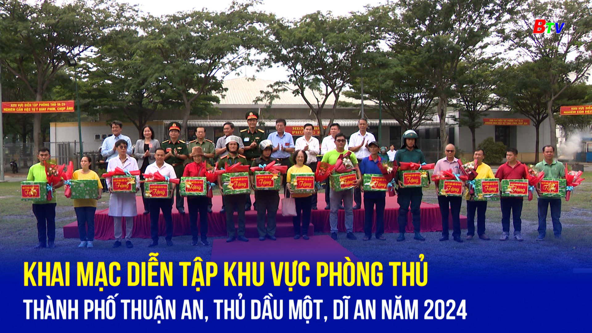 Khai mạc diễn tập khu vực phòng thủ thành phố Thuận An, Thủ Dầu Một, Dĩ An năm 2024